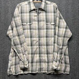 Croft & Barrow XL Mens Plaid Button Down Long Sleeve Quick Dry Shirt